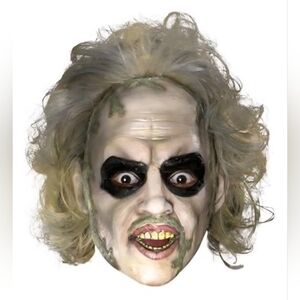 Beetlejuice Adult Mask w/Hair NWT